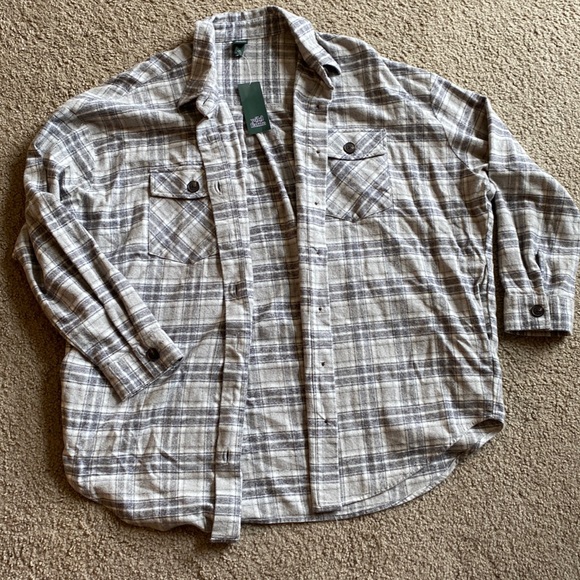 Wild Fable Grey Button Front Shacket